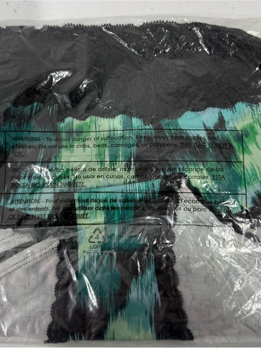 Torrid Green & Blue & Black Camo style panties - Size 2